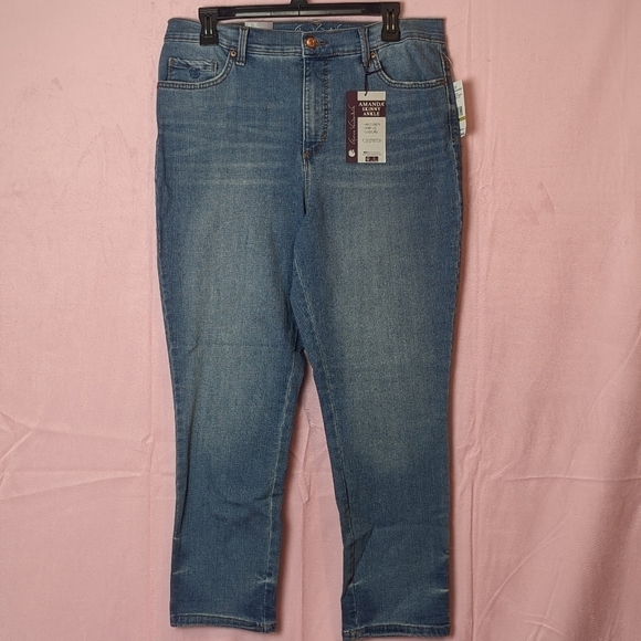 Gloria Vanderbilt Classic Rise Amanda Skinny Ankle Jeans size 14 Petite - Picture 1 of 10